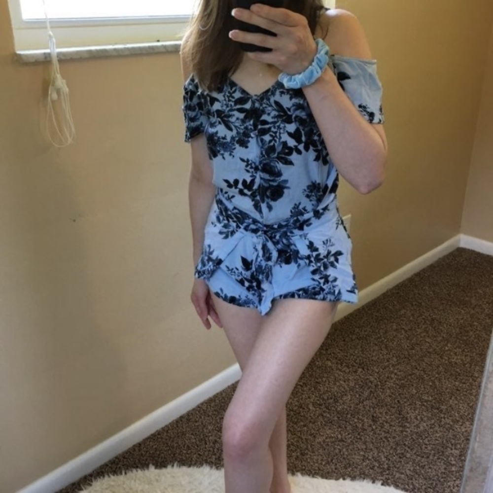 Pacsun floral two piece set